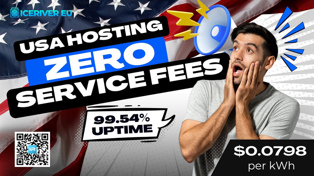 ZERO Service Fees: IceRiver EU USA Hosting